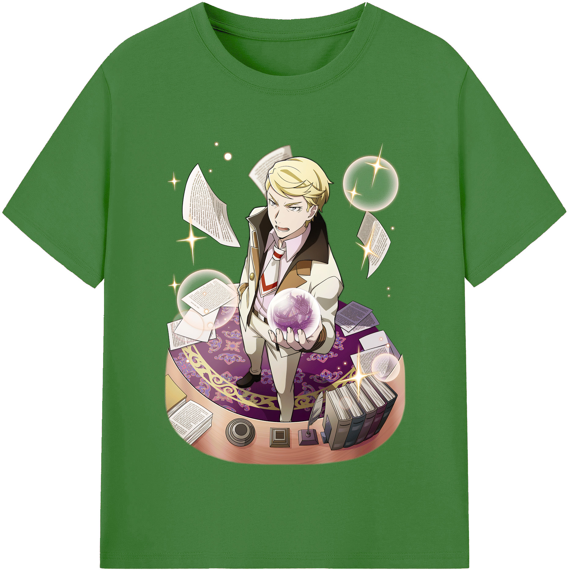 （画像用） 文豪ストレイドッグス Bungo Stray Dogs レディースカジュアルプリントTシャツ（綿100％）